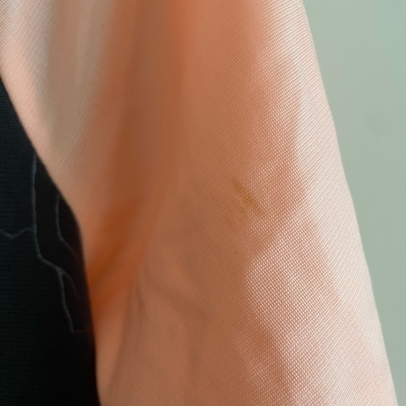 NWT Adidas Woman's 2 Tone Black/Peach Embossed Track Jacket sz Sm - Picture 4 of 4